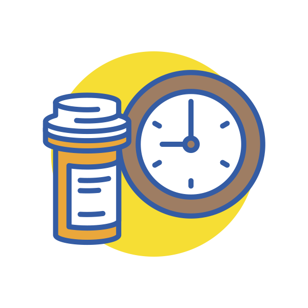 Medicine and Clock icon